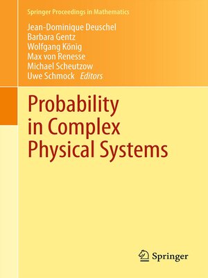 cover image of Probability in Complex Physical Systems
